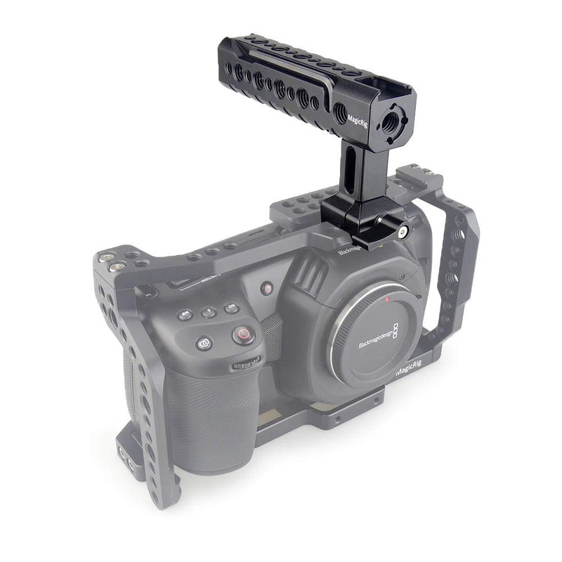 MAGICRIG Quick Release NATO Top Handle with Cold Shoe for DSLR Camera Cage Camcorder Cage Rig