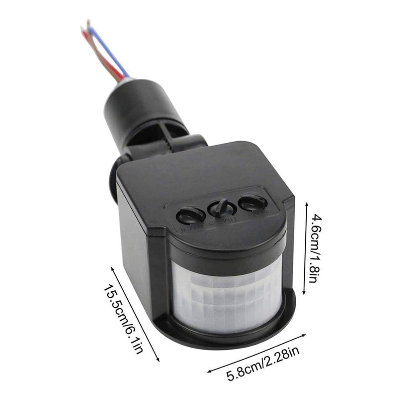 HiLetgo Outdoor PIR DC 12V Automatic Infrared PIR Motion Sensor Switch for LED Flood Light