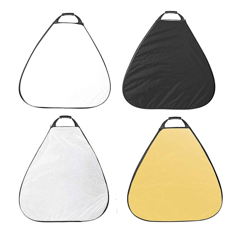 Selens 5-in-1 Triangle Reflector (32 Inch) with Handle for Photography Photo Studio Outdoor Lighting 32 inches