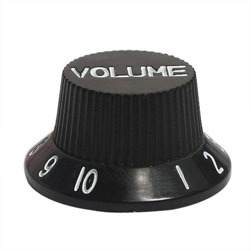 Alnicov Guitar Control Knobs 1 Volumn 2 Tone Fits Metric Pots Knobs Compatible For Fdstrat Stratocaster Style Electric Guitar Parts. (Black)