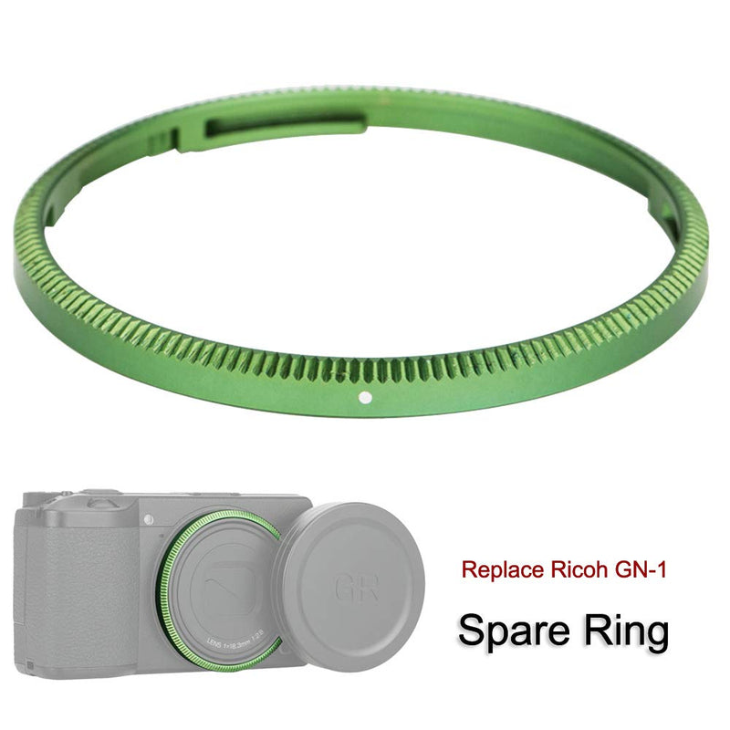 Metal Ring Cap for Ricoh GR III GRIII GR3, Camera Lens Decoration Ring Anti-Lost Replace Ricoh GN-1 Ring Cap-Green GREEN