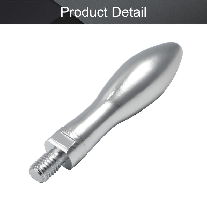 MroMax 1PCS Clamping Handles Screw Knobs Handgrips M10Threaded Steel Revolving Handle Grip Silver