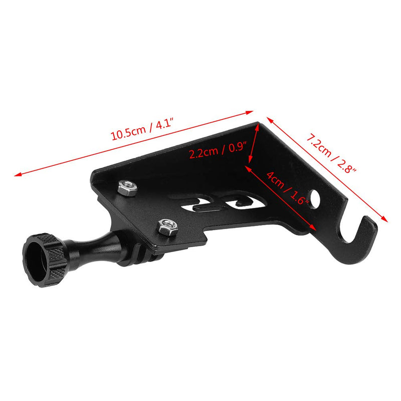 Motorcycle Front Left Camera Support Bracket Go Pro Side Camera Bracket Stand for R1200gs Lc R1200gs Lc Adv(Black) Black