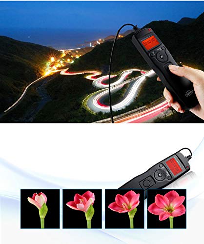 ABUYCS Timer Remote Control Shutter Release for Canon EOS 1500d 1300d 1200d 1100d 1000d 650d 600d 550d 500d 450d 400d 350d 300d 100d 60d 70d Digital DSLR Camera