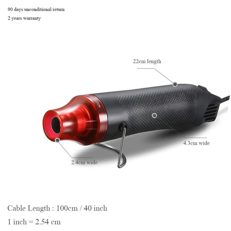 Heat Shrink Tubing Kit,Mini Heat Gun + 328 PCS Heat Shrink Wrap Tube　2:1.
