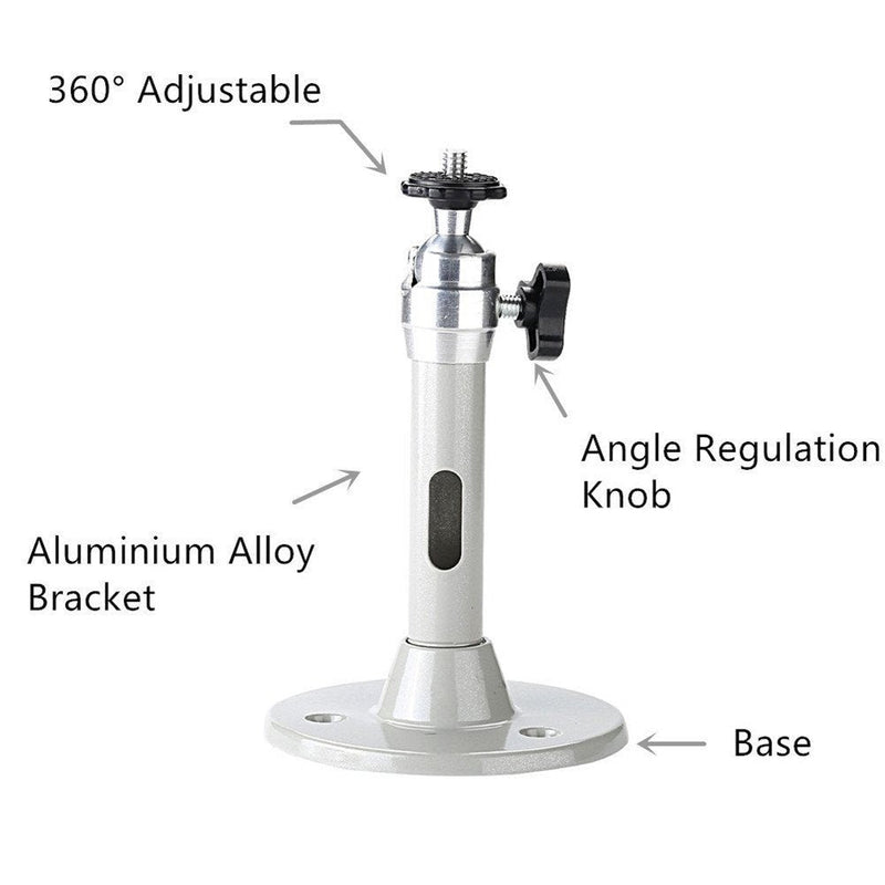 Boewill Mini Ceiling Wall Projector Mount Stand 360° Rotation Tripod Mount Compatible with Most Mini Projectors Digital Camera Camcorder (135mm. Grey) 001