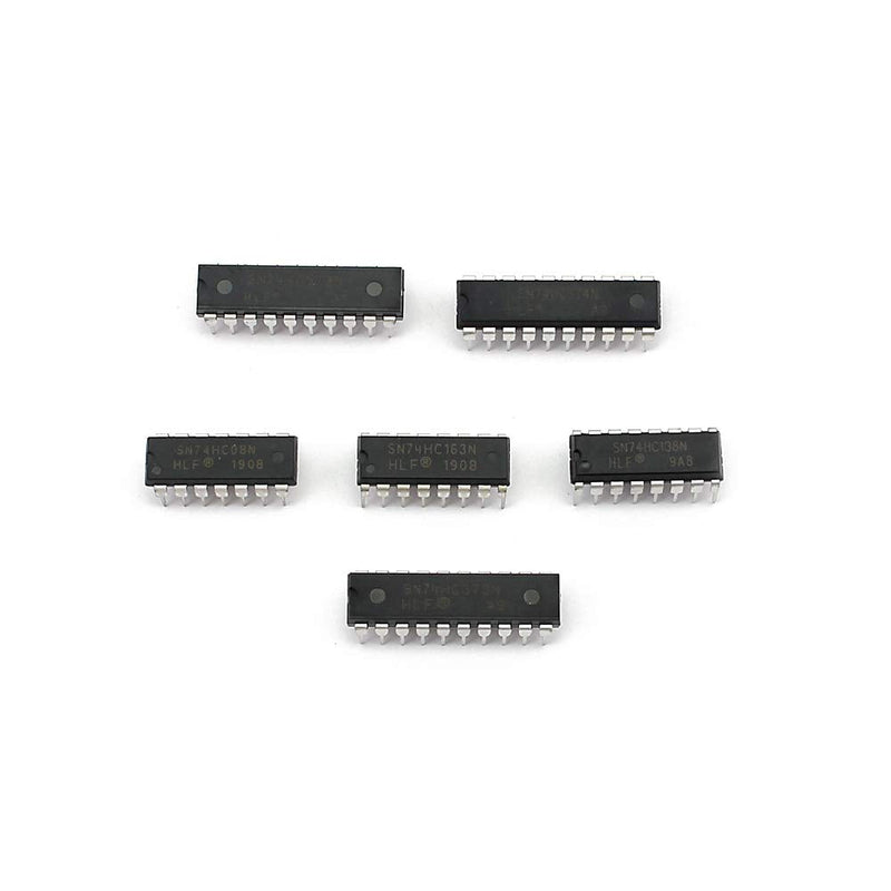 WOWOONE 30 Types 74HCxx Series Logic IC Assortment Kit, Logic Gates, Integrated Circuits Assortment Kit, TTL, High-Speed Si-Gate CMOS IC, Low-Power