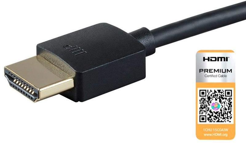 [AUSTRALIA] - Monoprice 124188 High Speed HDMI Cable - 8 Feet - Black| Certified Premium, 4K@60Hz, HDR, 18Gbps, 36AWG, YUV, 4:4:4 - Ultra Slim Series Single 