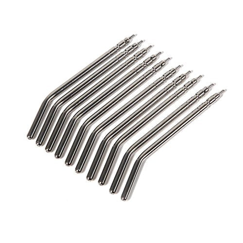 BoNew-Oral 50PCS Air Water Spray Syringe Autoclavable Metal Alloy Nozzles/Tips/Tubes