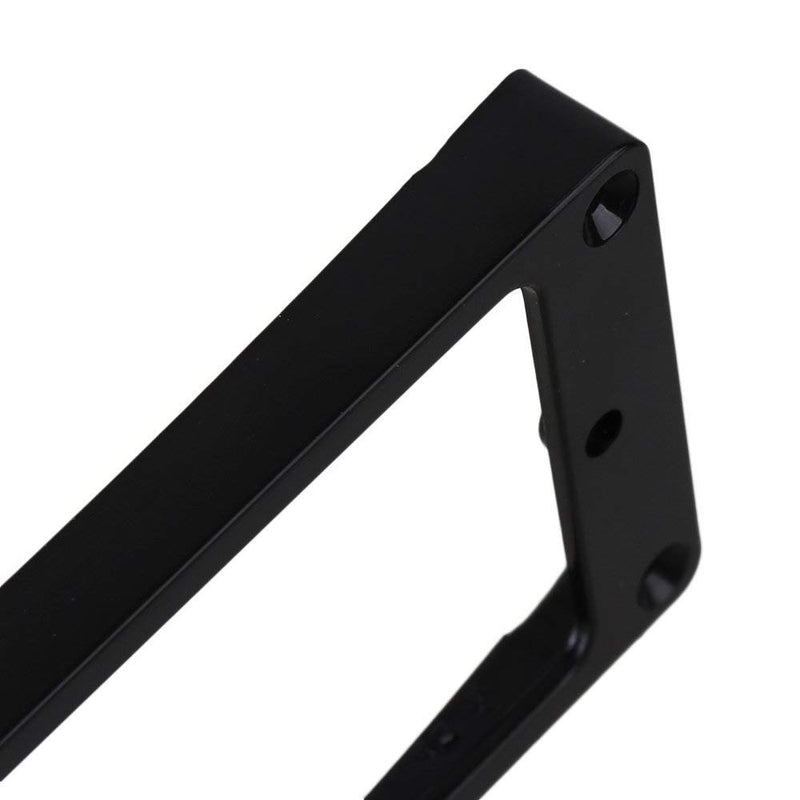 lovermusic Lovermusic 90x45mm Black ABS Arc-shaped Electric Guitar Humbucker Pickup Mounting Rings Frames Bottom Pack of 2