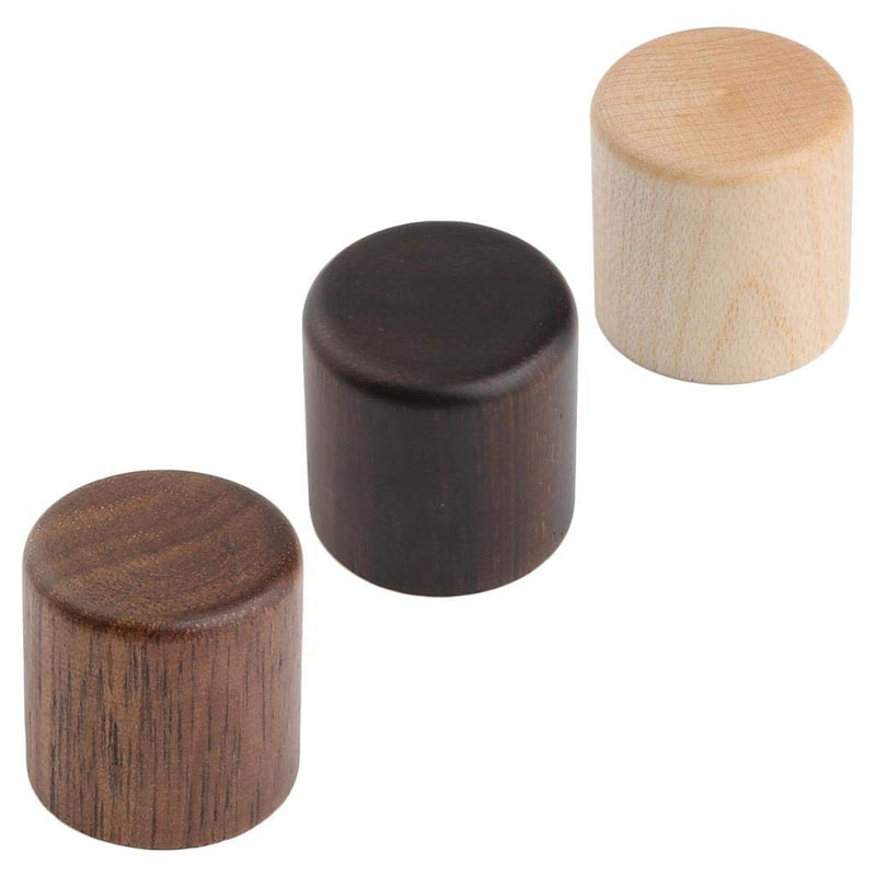 KAISH 2-Pack Wood Knobs Tele Style Flat Top Dome Knobs Guitar Bass Wood Knob Barrel Knobs Rose Wood