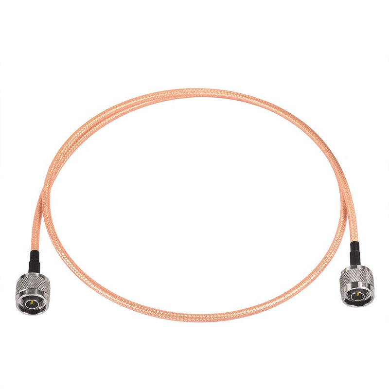 [AUSTRALIA] - Eightwood N Male to N Male Jumper RG400 Low Loss Coaxial Cable 3 Feet for 4G LTE Antenna,WiFi Antenna, Antenna Router, Ham Radio male-male 3 feet 