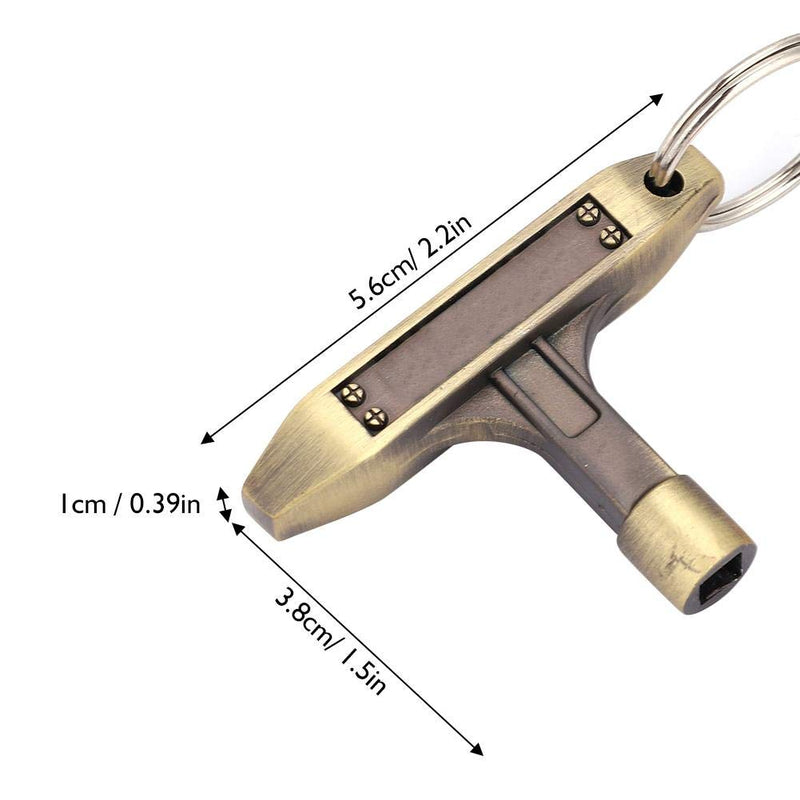 Bnineteenteam Drum Key Bronze Drum Tuning Key Universal Drum Tuning Key with Keyring & Buckle