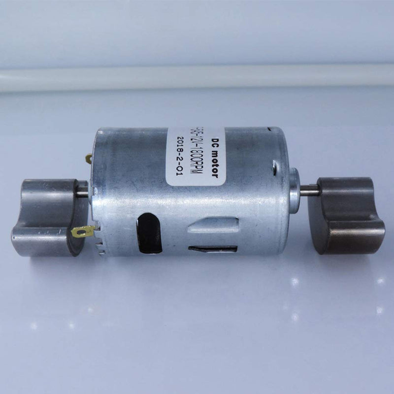 BestTong DC 12-24V 4000RPM Brushed Vibration Motor Double-Head High Torque Electric Vibrating Motors with 2 Iron Rotating Mass