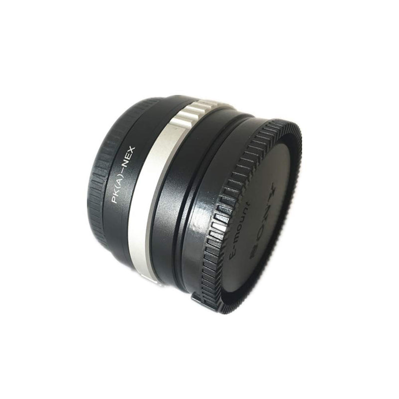 PK(A) to NEX Lens Adapter, for Pentax K PK-A DA AF Lens to for Sony NEX E-Mount Camera, NEX-C3 NEX-5C A7 A7S A7SII A7RII A7III A7RIII A7SIII A9 A6500 A6300 A6000 A5100 A5000 +NEX Before Rear Cap PK A to sony NEX Adapter