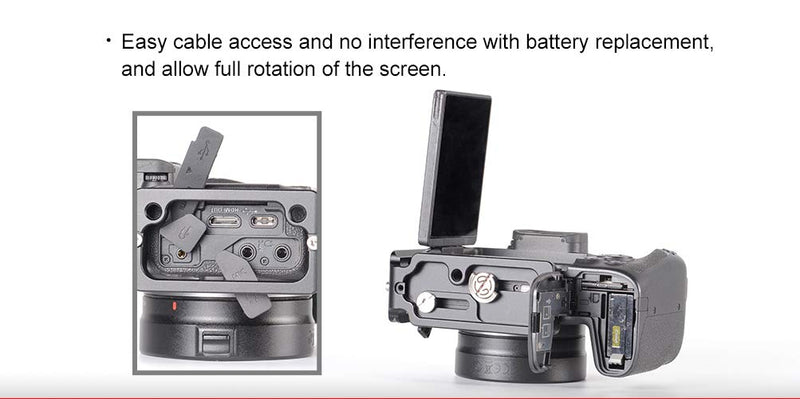 SunwayFoto PCLO-RP One-Piece Structure L Bracket for Canon EOS RP Camera Arca/RRS