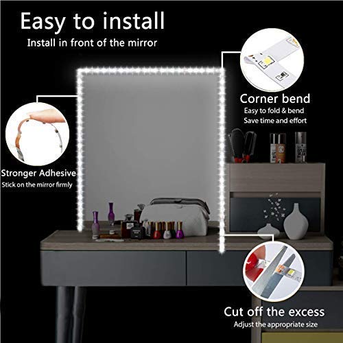 [AUSTRALIA] - HOMELYLIFE Daylight White LED Strip Lights Non-Waterproof SMD2835 Flexible 16.4Ft 6500K Tape Light for Cabinets, Vanity Mirror, DIY Decor (No Power or Remote) 