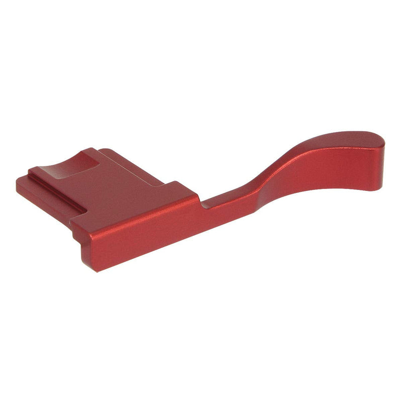 Haoge THB-X2R Metal Hot Shoe Thumb Up Rest Hand Grip for Fujifilm Fuji X100V Camera Red