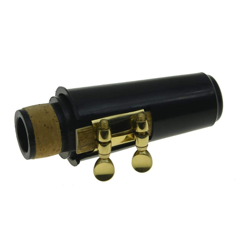 KAISH Bb Clarinet Mouthpiece Kit with Ligature,one Reed and Plastic Cap,Gold Ligature Gold Ligture