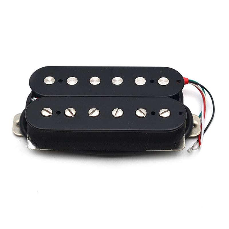 SAPHUE Alnico 5 Humbucker Pickup Double Coil Electric Guitar Pickups Set with Neck and Bridge with Prewired and Screws Parts Accessories Kit Black