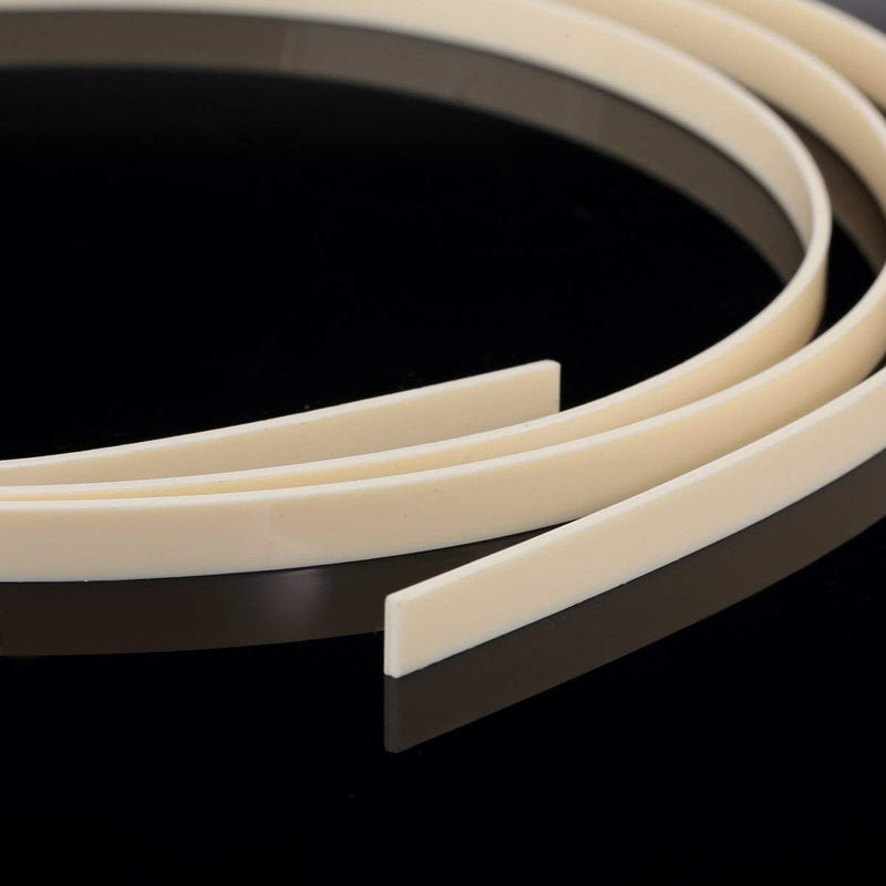 Musiclily 1650x7x1.5mm Plastic Binding Purfling Strip for Acoustic Classical Guitar, Ivory