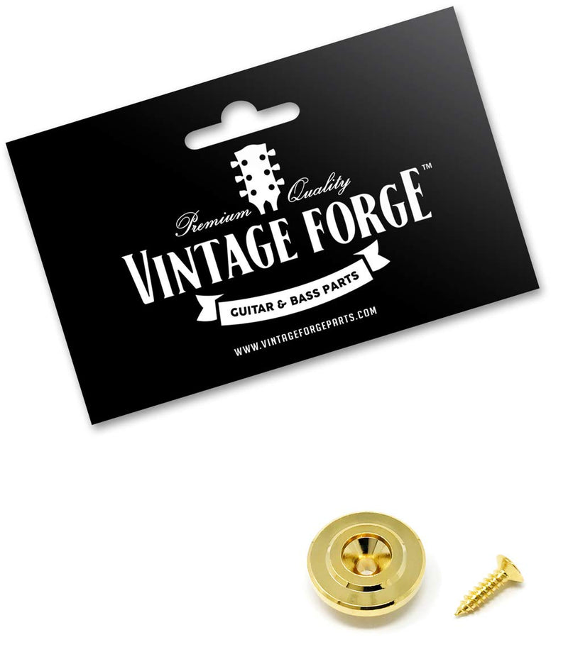 [AUSTRALIA] - Vintage Forge Gold Round String Retainer Guide Tree for Fender Precision Jazz Style Bass Guitars and Others with Screw BSR40-GLD 