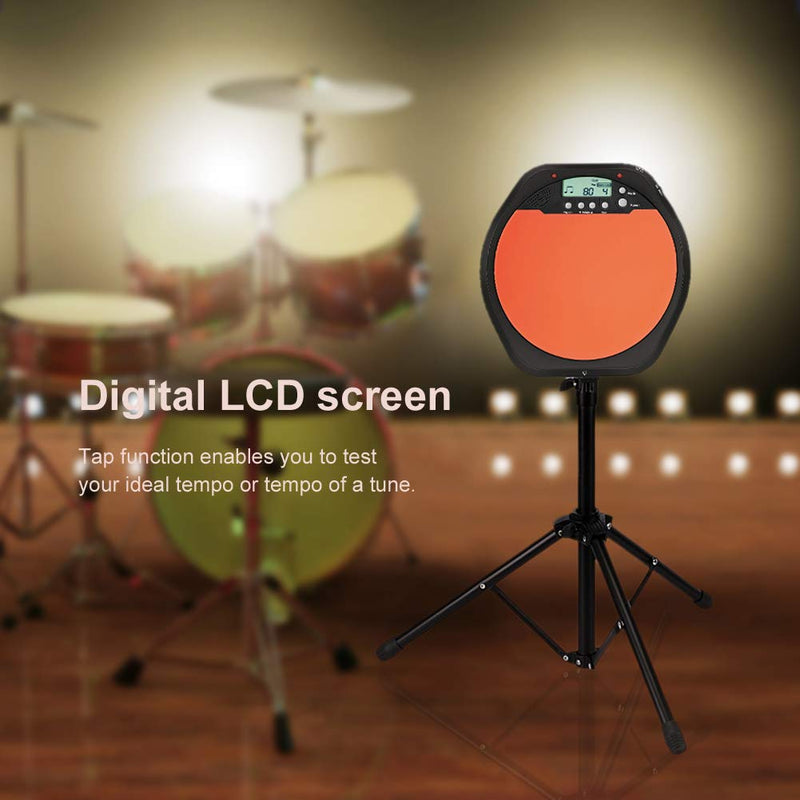 Drum Practice Training Pad, Digital Electronic Drum Training Pad Tempo Metronome with Earphone