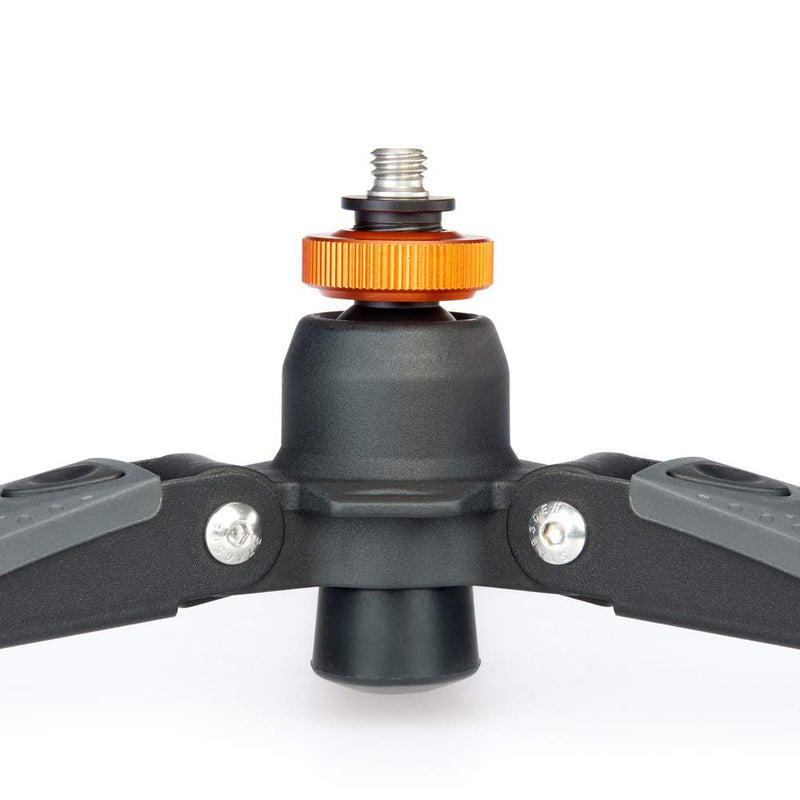 3 Legged Thing Docz2 Foot Stabiliser for Monopods - Travel-Friendly, Table-Top Camera Tripod and Foot Accessory for Monopods for Multiple Terrains