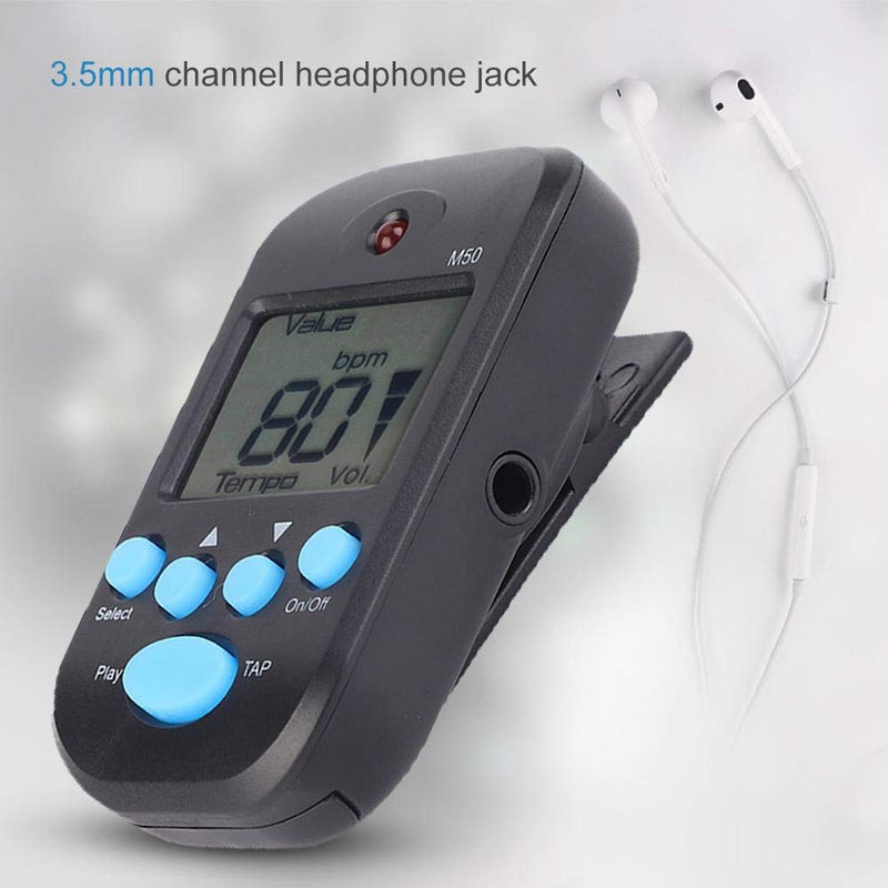 [AUSTRALIA] - Drfeify Mini LCD Digital M50 Metronome Beat Tempo Music Accessory for all Types Instruments 