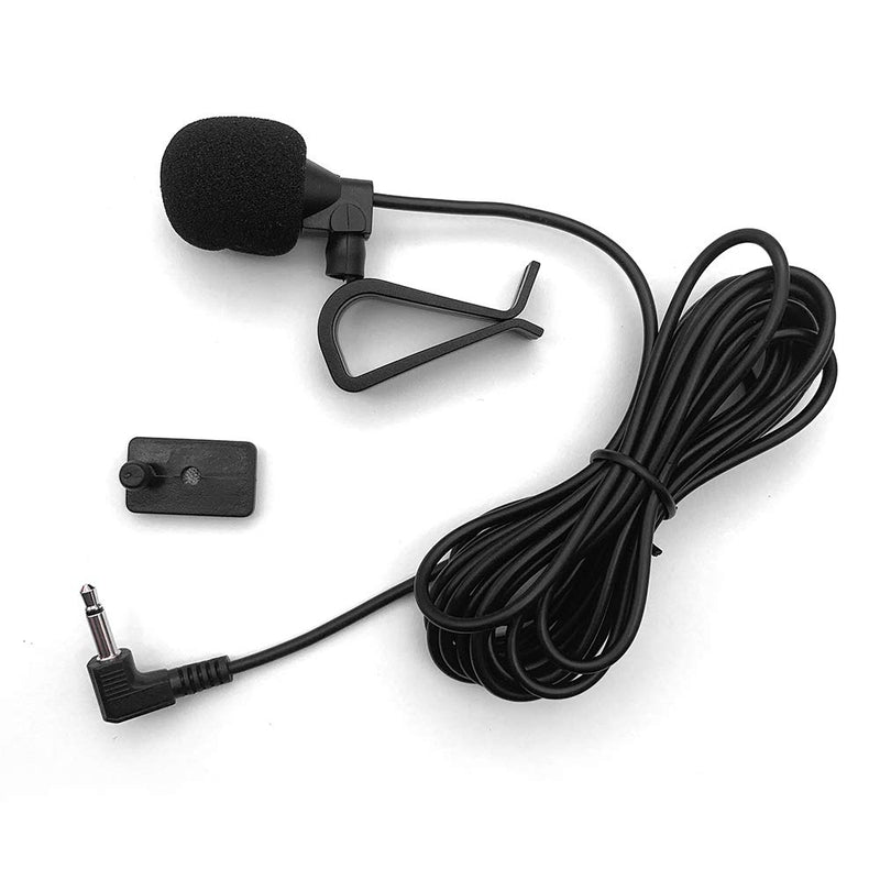 Mic 3.5mm Microphone External Portable Assembly for Car Vehicle Head Unit Bluetooth Enabled Audio Stereo Radio GPS DVD