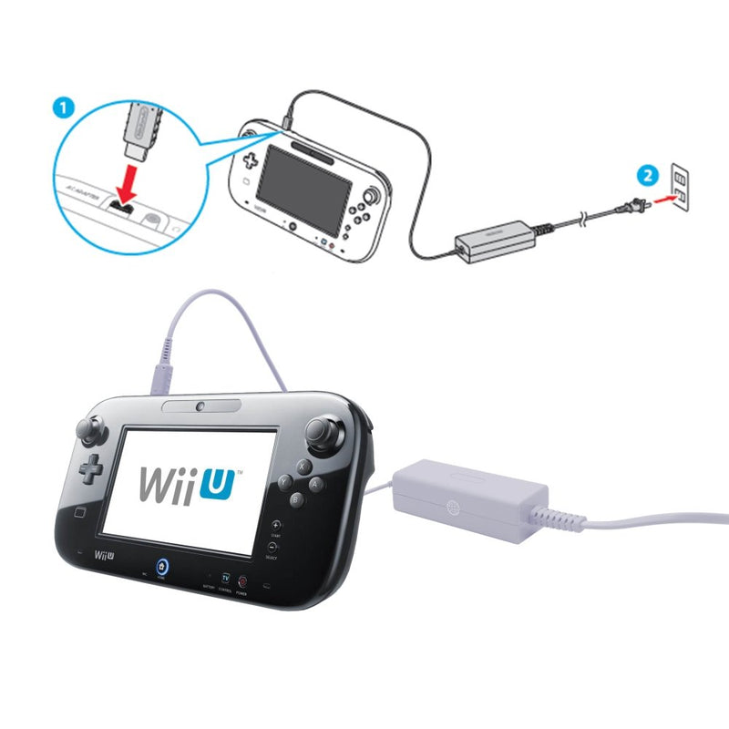 SUNMON Wii U GamePad Charger, Power Supply AC Adapter Charging Cable with Charger Cord for Nintendo WiiU Gamepad