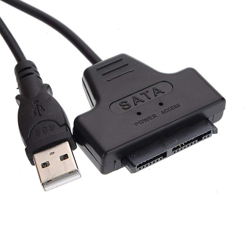 Chenyang USB 2.0 to Micro SATA 7+9 16P 1.8 SSD Hard Disk Drive Adapter Cable 50cm