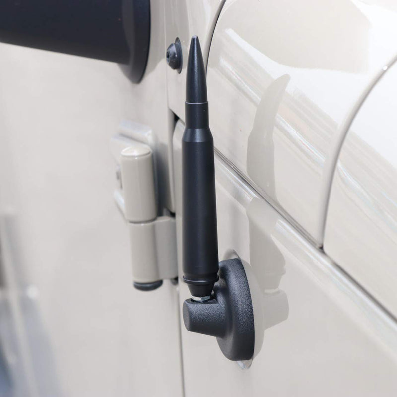 Bingfu Vehicle Bullet Antenna Mast Aluminum Car Antenna Replacement Compatible with 2007-2020 Jeep Wrangler JK JL Off Road SUV Jeep Gladiator JT Truck Bullet Antenna for Wrangler