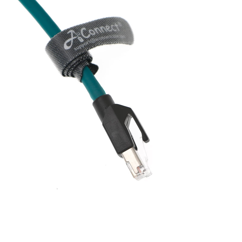 AConnect M12 8 Position X-Code to RJ45 Ethernet Network Cable for Cognex in Sight Industrial Camera Shielded Cord High Flexible Waterproof 16Ft 5M