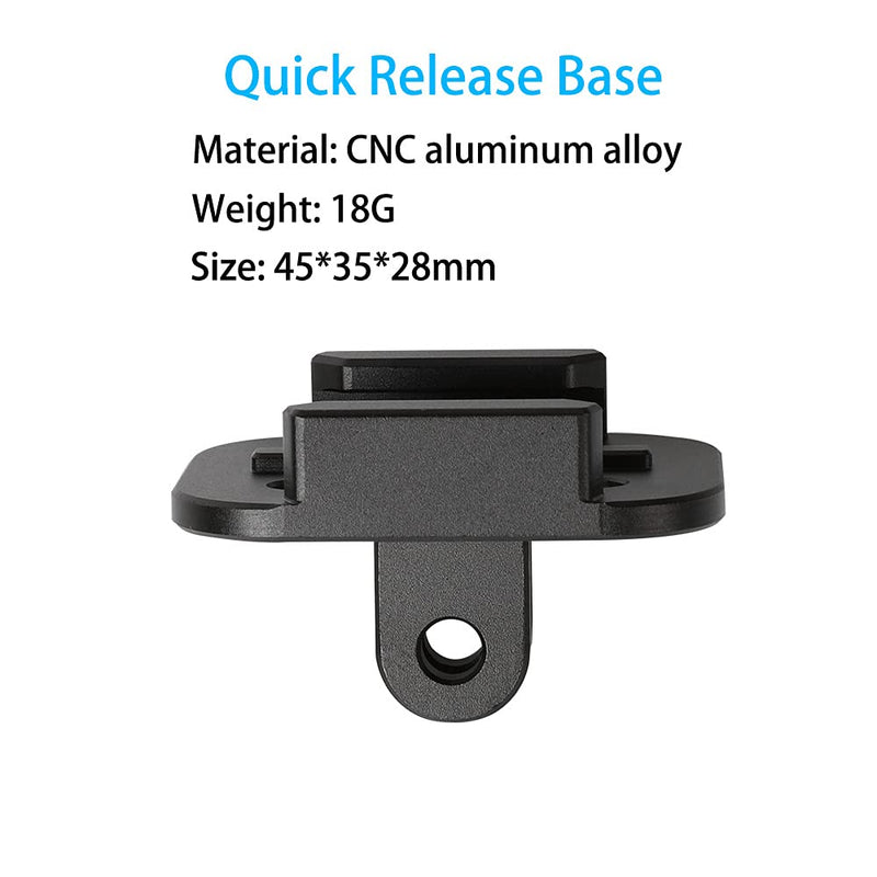 PellKing Quick Release Base Tripod Adapter Mount Compatible with for GoPro Hero 9 8 7 6 5 4 Session Max, Insta360 One R, DJI Osmo Action, Akaso Sports Camera