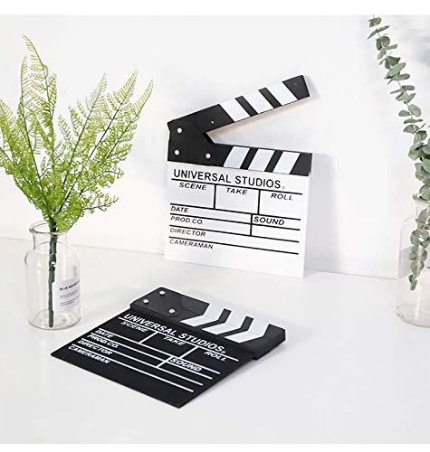 Bamboo's Grocery Director's Film Board, Movie Slateboard Clapper, 11.8 x 10.6 Inches, Black