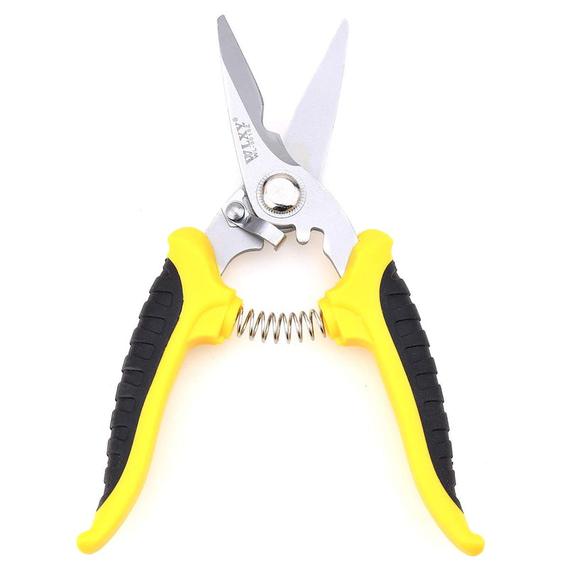 WL-9015Z Stainless Steel Muti-Purpose Yellow Scissors For Fiber Kelvar Precision Scissor