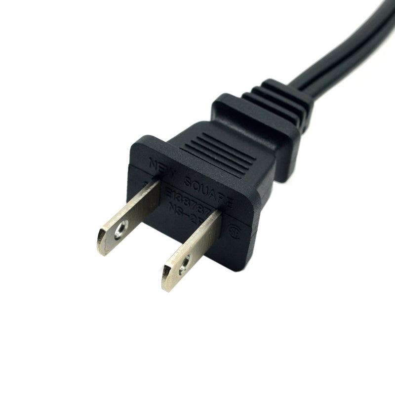 Xiwai USA 2pin Male to 90 Degree Right Angled IEC 320 C7 Power Supply Cord Cable 1M