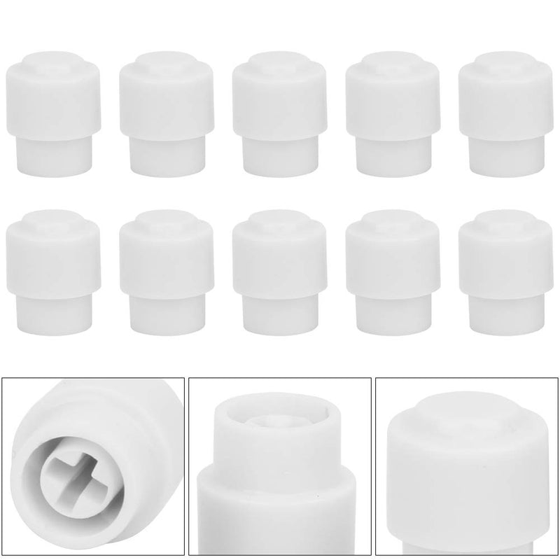 Bnineteenteam 10PCS Electric Guitar Pickup Switch Tip Cap Knob for Telecaster Tele Parts Knob Cap White