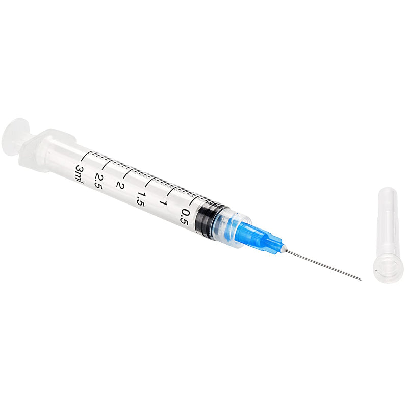 100Pack 3ml/cc with 23Ga 1” Safety Individually Wrapped