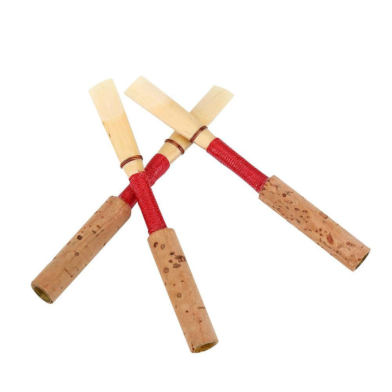 10pcs Bamboo Oboe Reeds,Medium Strength Soft Handmade Oboe Reeds Woodwind Instrument Replacement Accessory