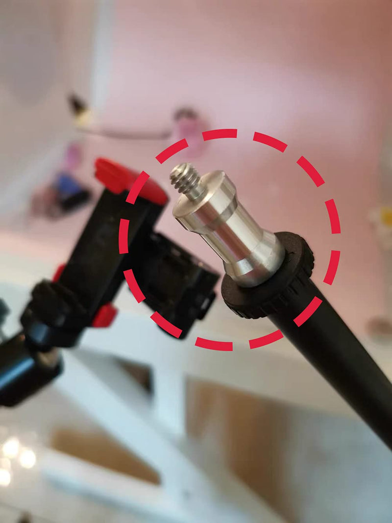 [AUSTRALIA] - 4 Pieces 1/4 to 3/8 inch Male Convertor Threaded Screw Tripod Adapter for Flash Holder, Studio Light Stand, Ball Head, Wireless Flash Receiver, Trigger. 