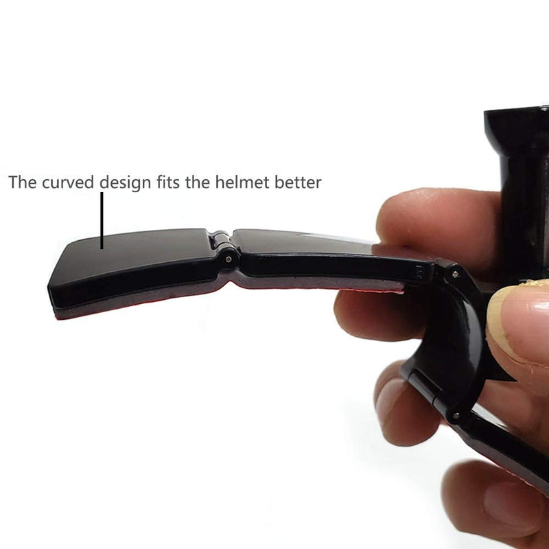 QKOO Motorcycle Helmet Chin Mount Kit for GoPro Hero 10, 9, 8, 7, 6, 5, 4, Session, 3+, 3, 2, 1, Hero (2018), DJI Osmo Action, AKASO, SJCAM, Xiaomi Yi Action Cameras