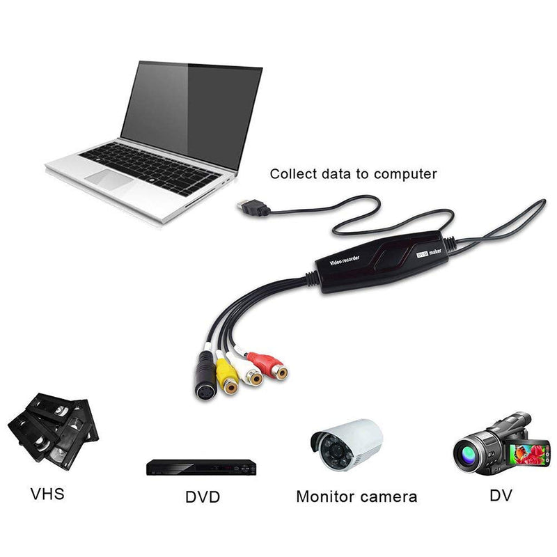 Video Capture Converter / VHS To DVD / Capture Analog Video To Digital For Mac And Windows 10 PC