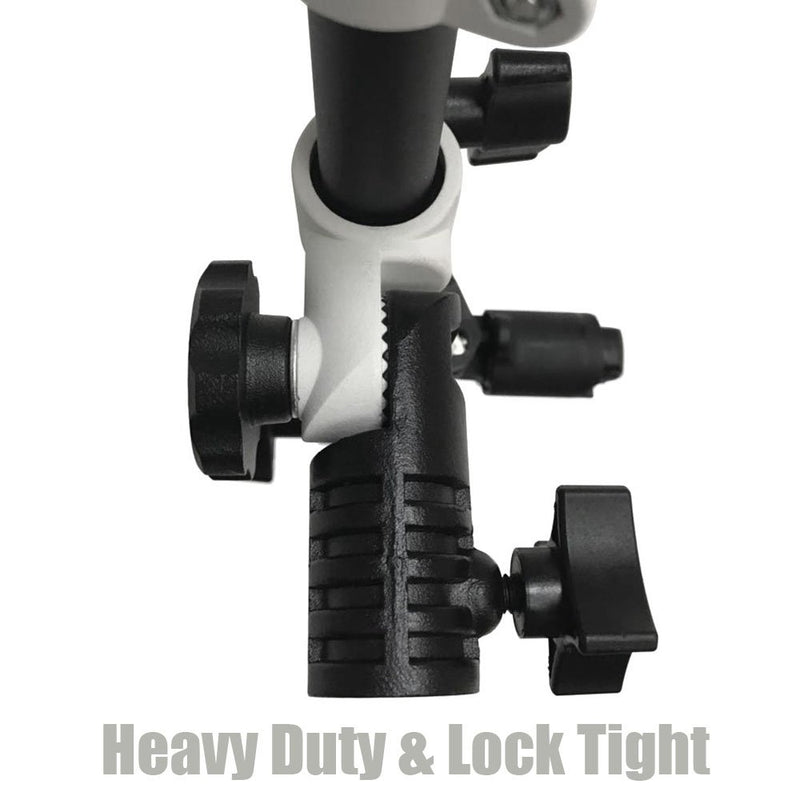 Fotoconic Multi Functional Reflector Holder, Boom Arm, Background Crossbar (18.5"-49" / 47-125cm) with Solid Locking Metal Swivel Head Grip