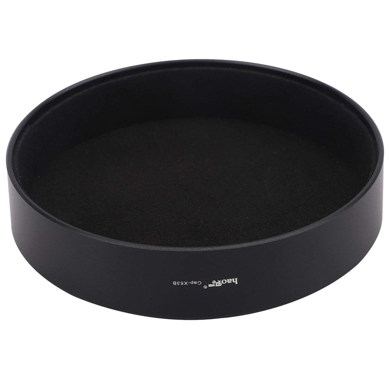 Haoge LH-X53B Square Metal Lens Hood Shade with Metal Cap for Fujifilm Fuji Fujinon XF 35mm F1.4 R / XF35mmF1.4 R Lens on Camera X-H1 XS-10 X-Pro3 X-T4 X-T3 X-T2 X-T30 X-T20