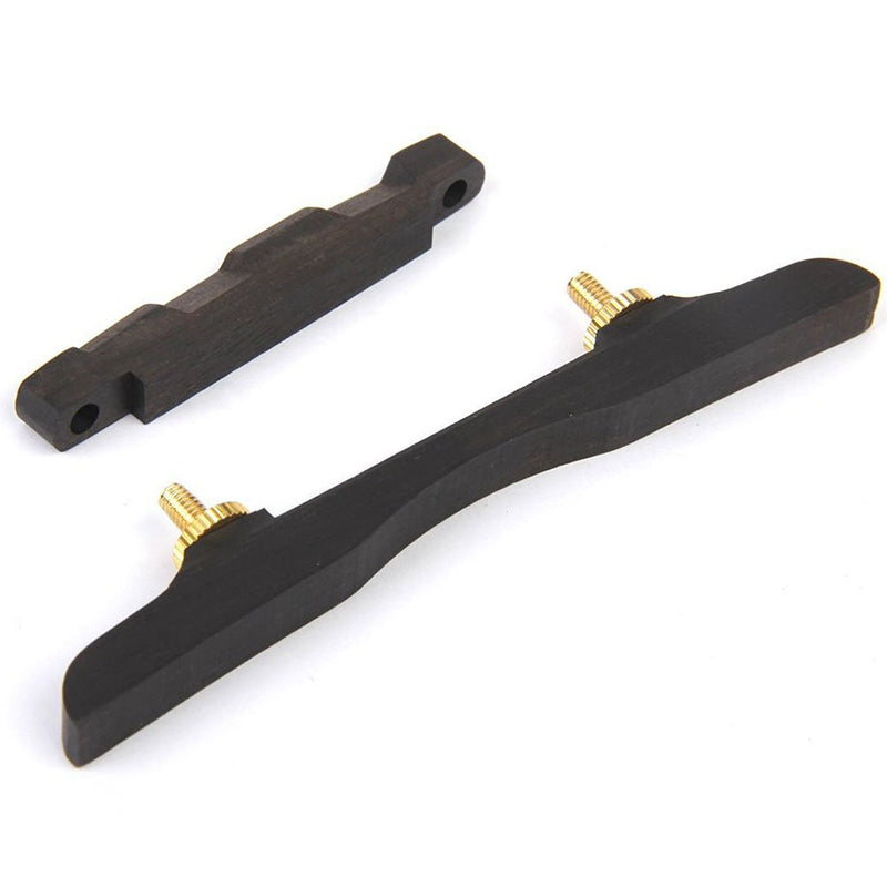 ROSENICE Adjustable Mandolin Bridge Compensated Ebony (Random Color)