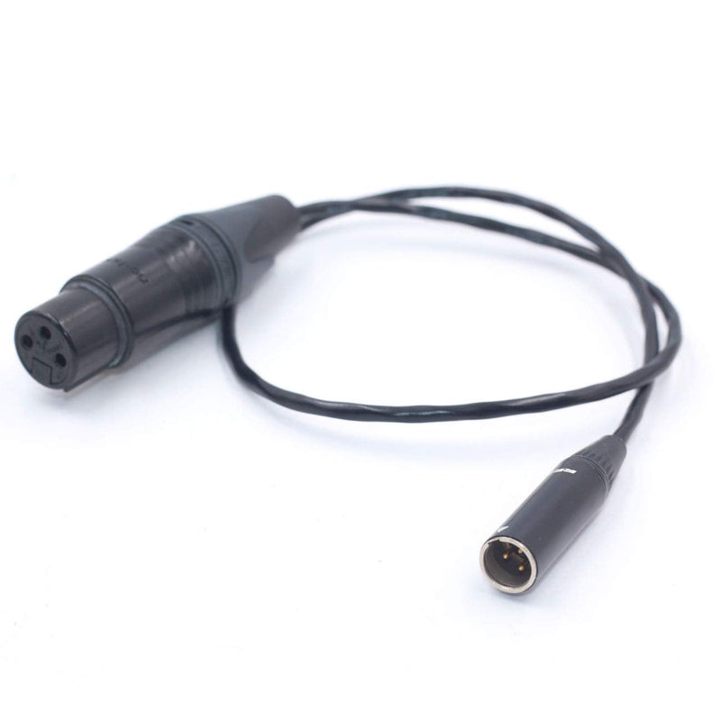 SZJELEN BMPCC 4K 6K Camera Audio Cable,Mini XLR 3Pin Male to XLR Female Cable for Blackmagic Pocket 4K Camera Video Assist 4K,Mini XLR 3Pin Pro Lapel Audio Cable