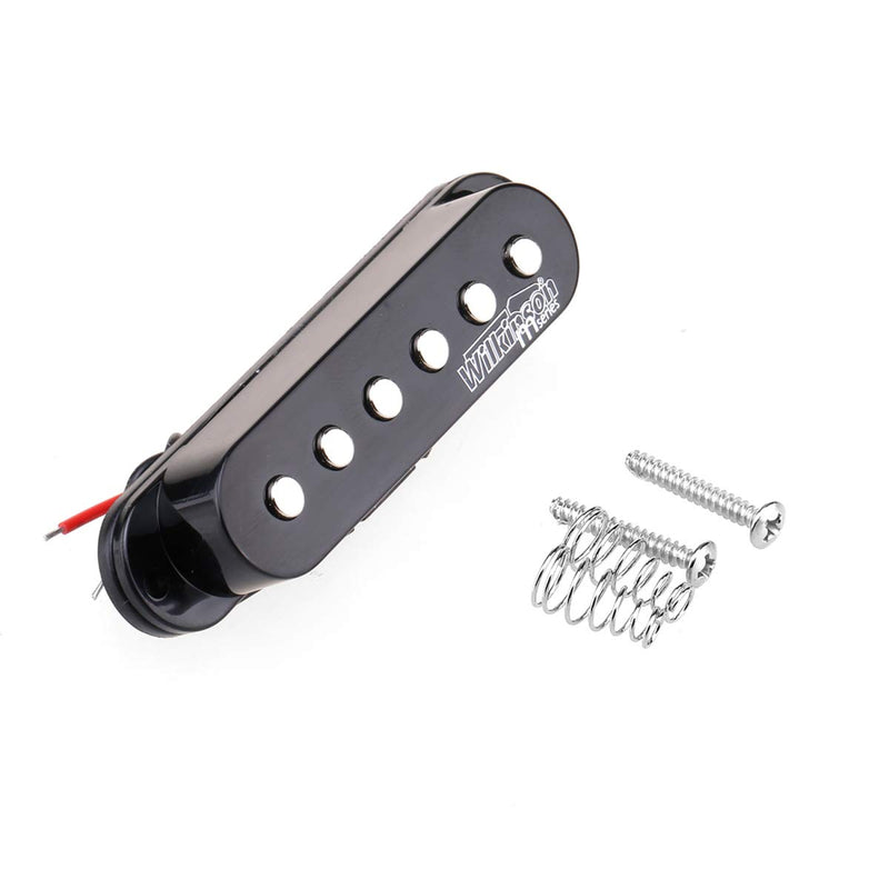 Wilkinson High Output Ceramic ST Strat Single Coil Pickups Set for Stratocaster Electric Guitar, Black