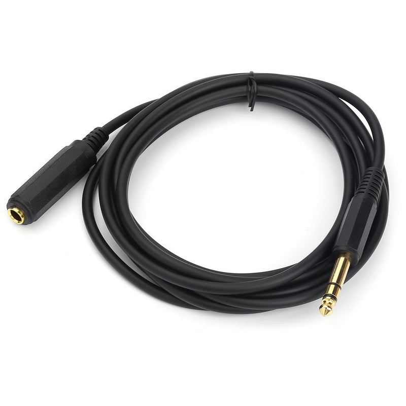 Disino 1/4 Inch Male to Female Stereo Extension Cable Gold Plated Quarter inch Headphone Extension Cable Cord- 10FT/3 Meters 10 Feet